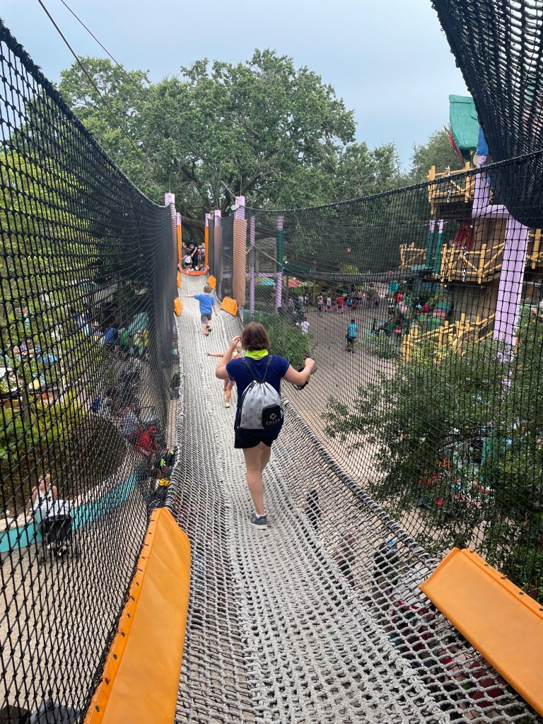 Bridge at children's play area at Busch Gardens