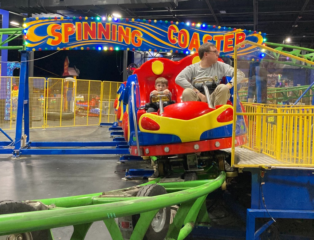 Spinning Coaster by SBF-Visa at Incredible Pizza in Cordova, TN