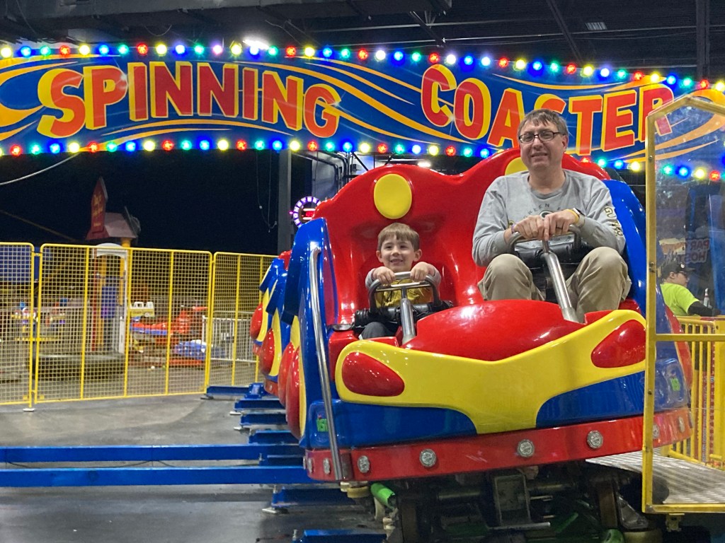 Spinning Coaster roller coaster by SBF-Visa at Incredible Pizza in Cordova, TN