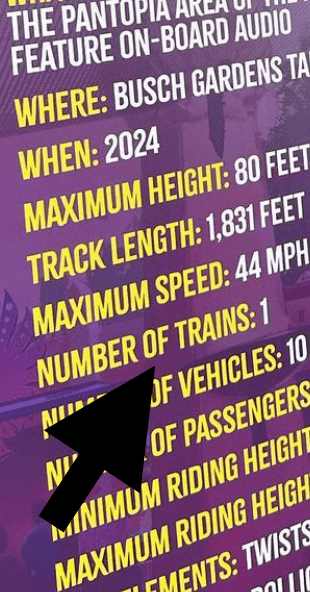 Sign showing only one train on Phoenix Rising