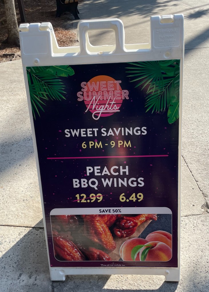 Sweet Summer Nights 50% off sign