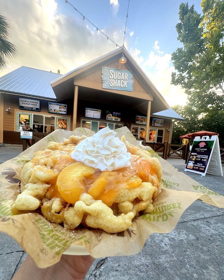 Peach Funnel Cake (picture courtesy of Wild Adventure)