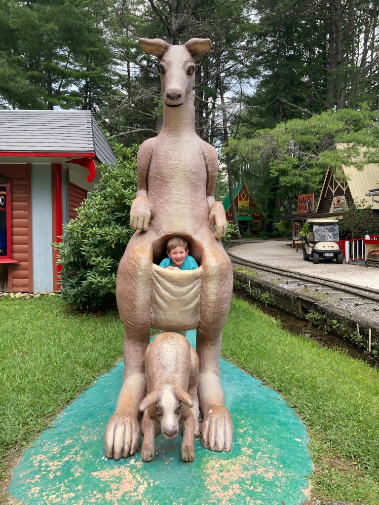 Giant Kangaroo at Santa's Land