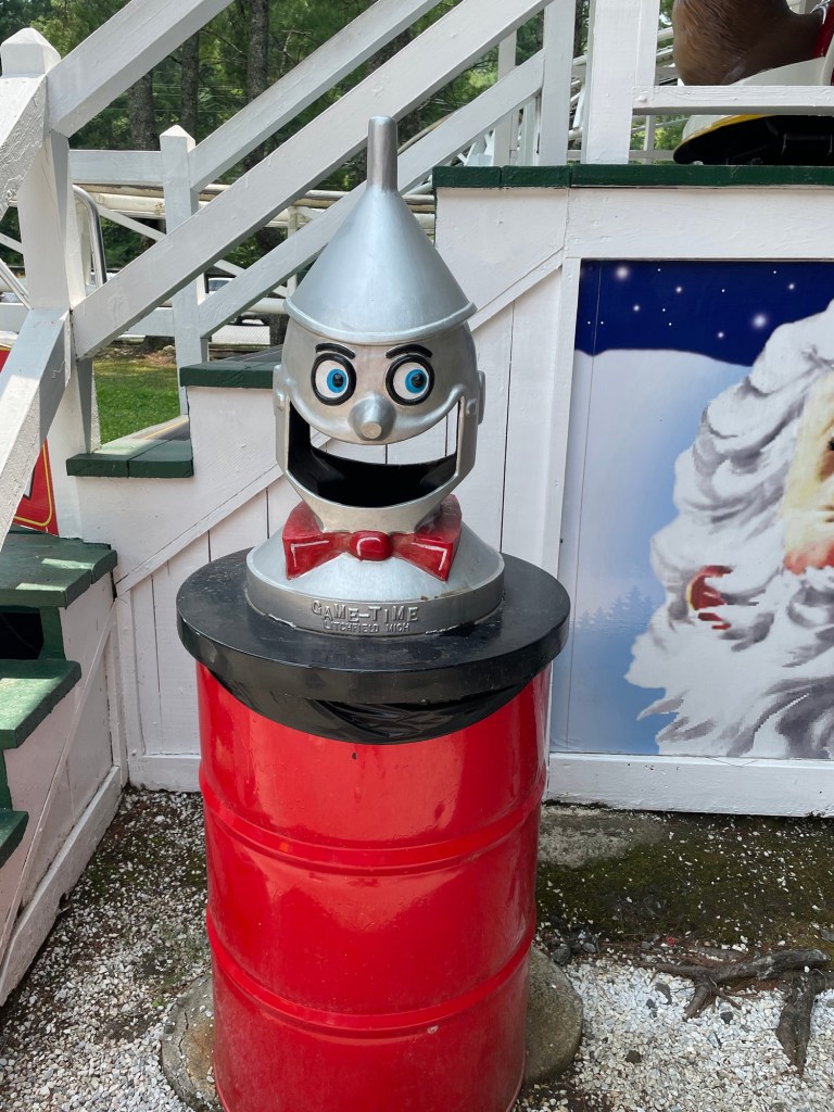 Fun Trash Can at Santa's Land