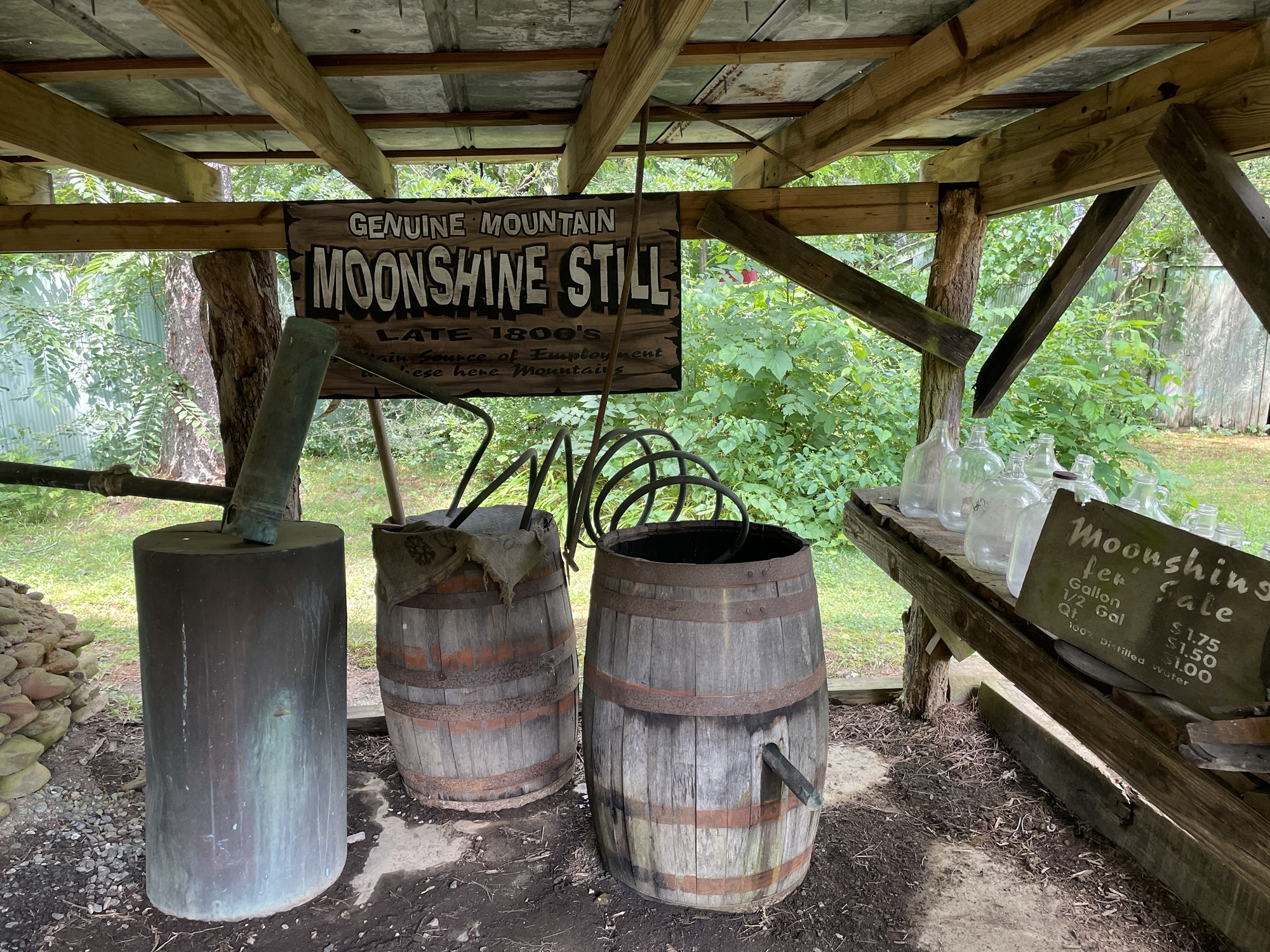 Moonshine Still at Santa's Land