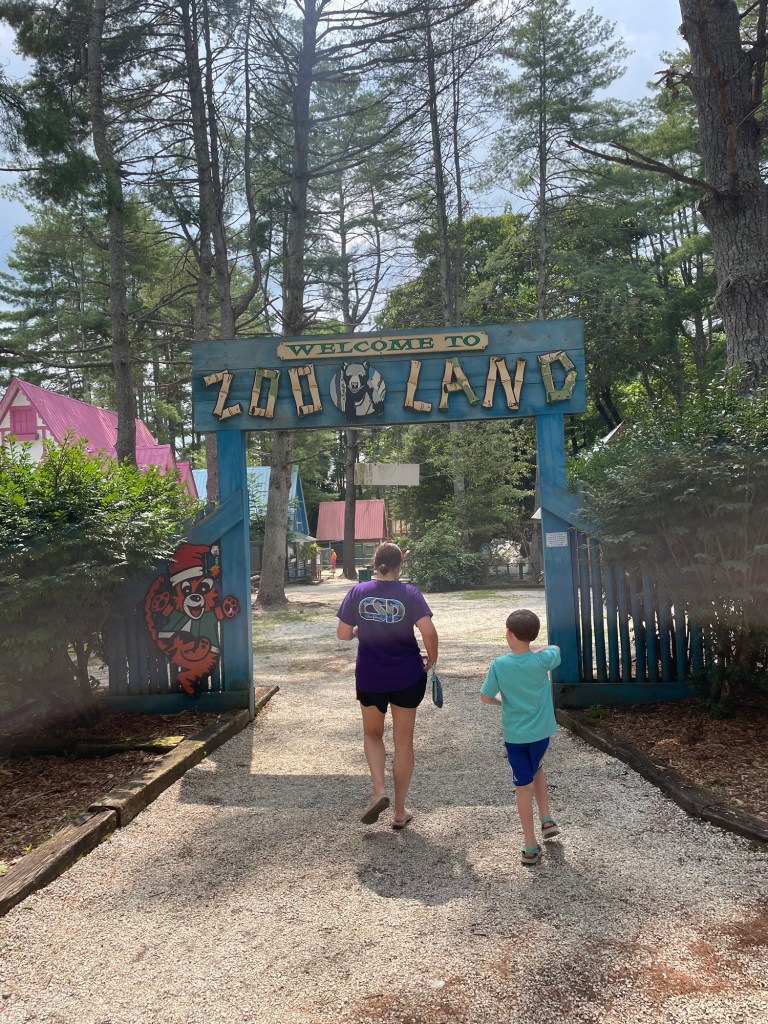 Zoo Land sign at Santa's Land