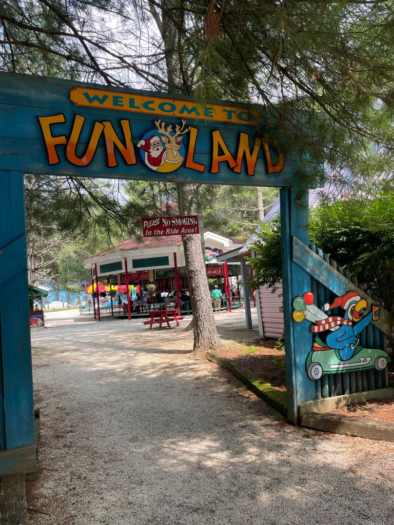 Fun Land sign at Santa's Land