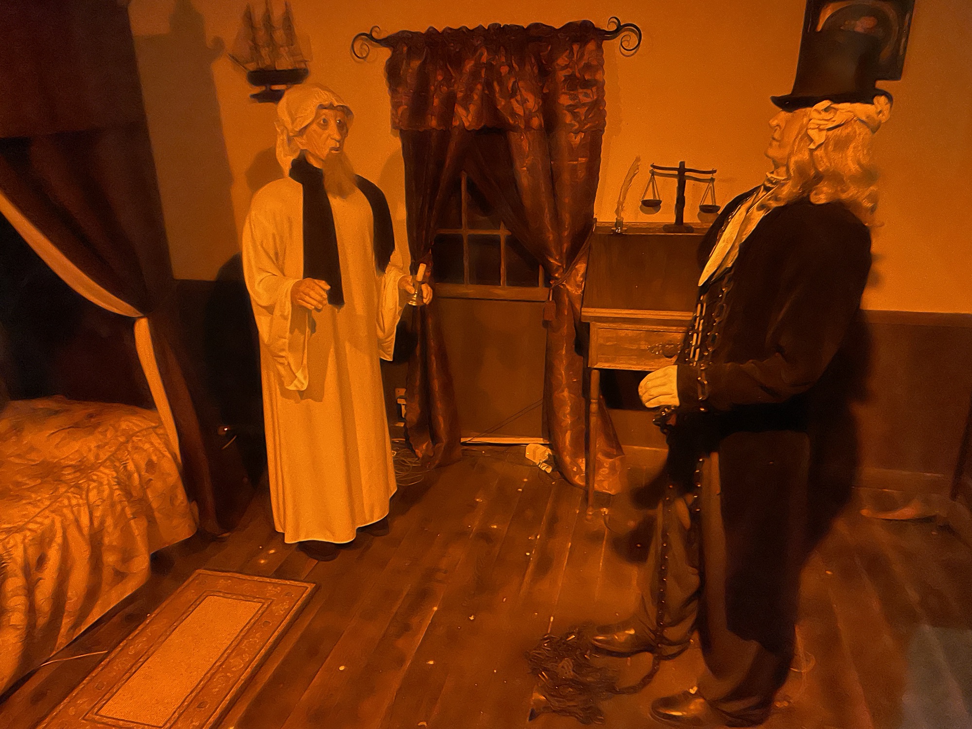 Scrooge display at Santa's Land