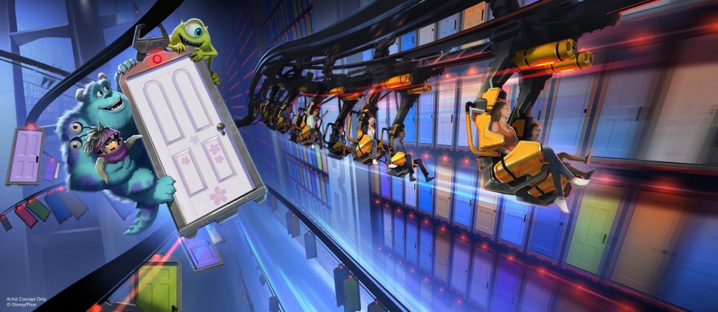 Disney Monsters, Inc. Door Coaster concept art