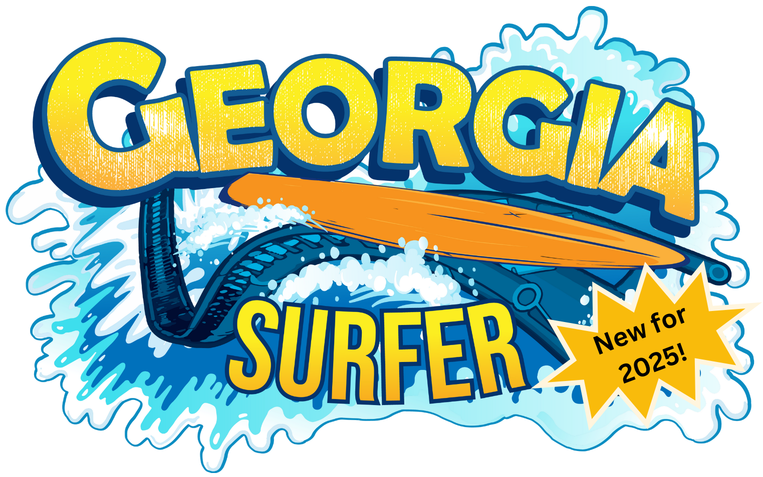 Georgia Surfer Logo from Six Flags Over Georgia