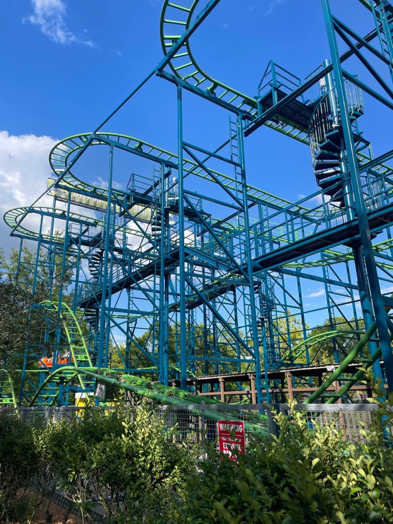 Marsh Mayhem roller coaster at Wild Adventures