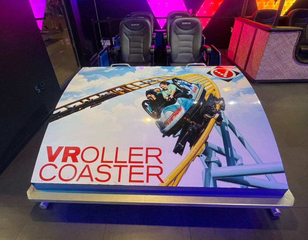 The "VRoller Coaster" at Virtual Reality Adventures in Las Vegas