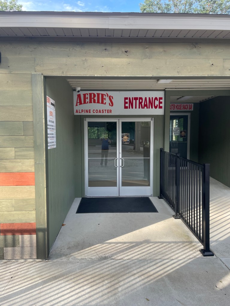 Aerie's Mountain Coaster Entrance