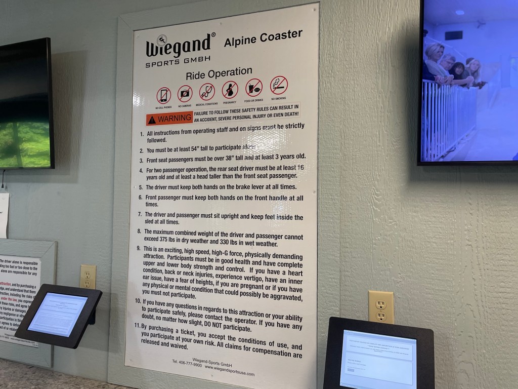 Aerie's Mountain Coaster Waiver