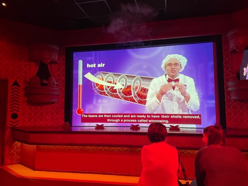 Video of chocolate making process at Cadbury World