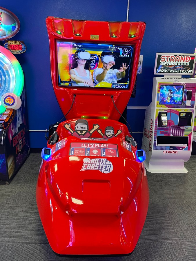 The Rilix Coaster VR at the Strand Adventures Arcade in Manitowoc, Wisconsin