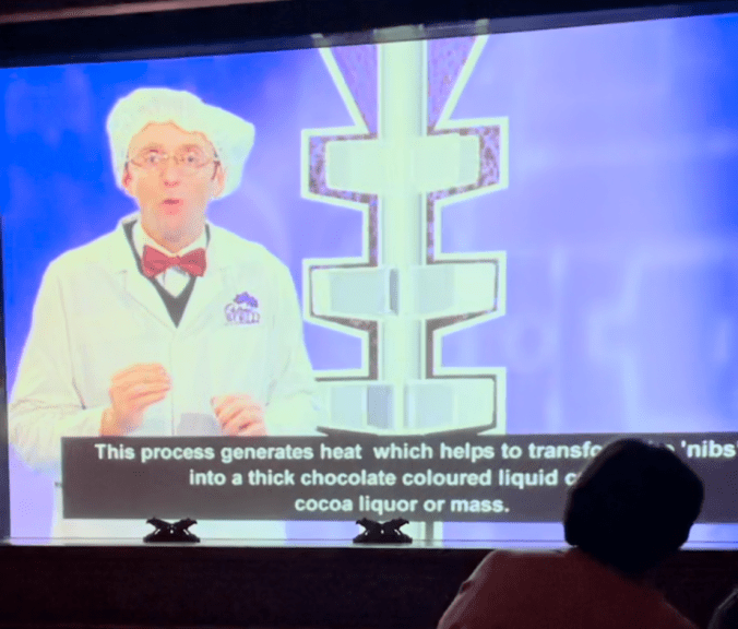 Video of chocolate making process at Cadbury World