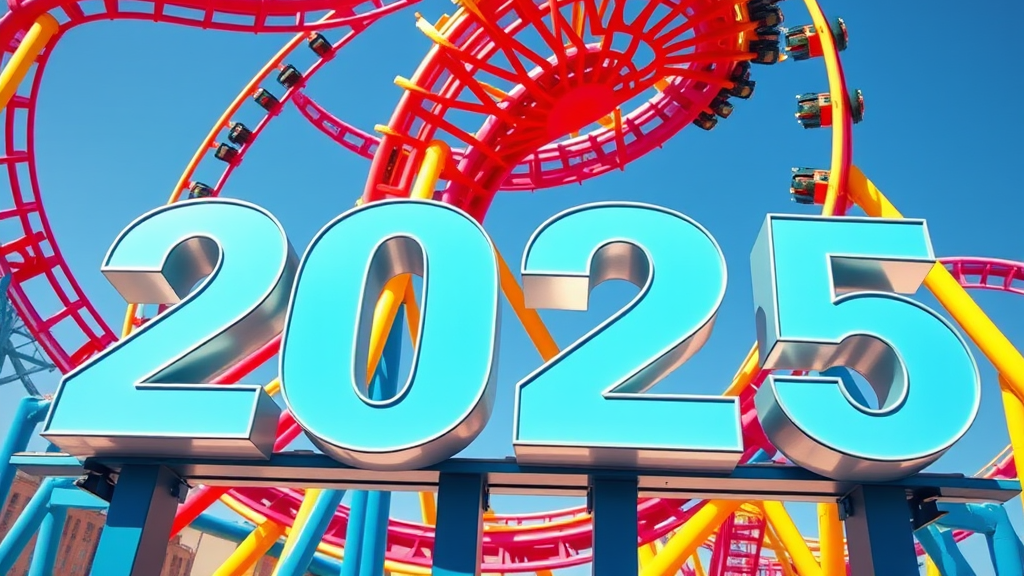 Roller Coaster with 2025 in front