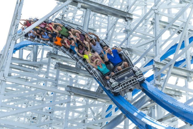 Twisted Cyclone roller coaster