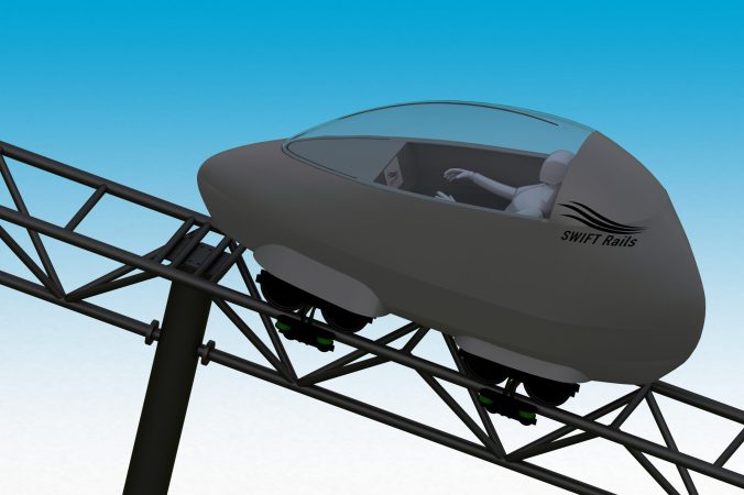 SWIFT Rails Pod on Track