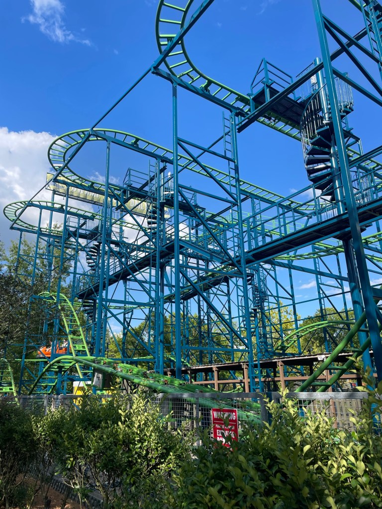 Marsh Mayhem roller coaster at Wild Adventures
