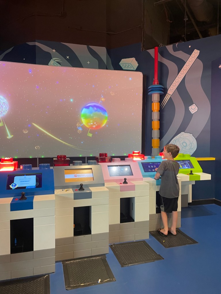 Lego rockets at Lego Discovery Center Atlanta