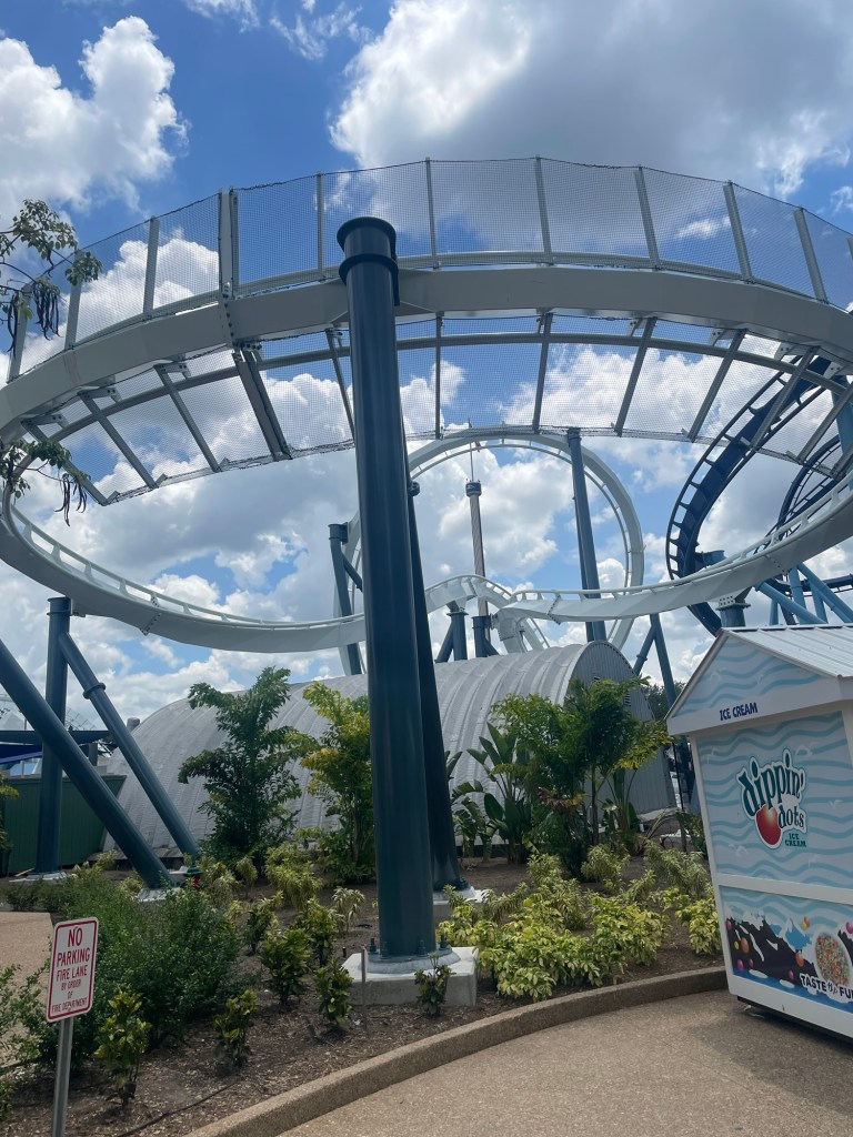 Penguin Trek roller coaster at SeaWorld Orlando