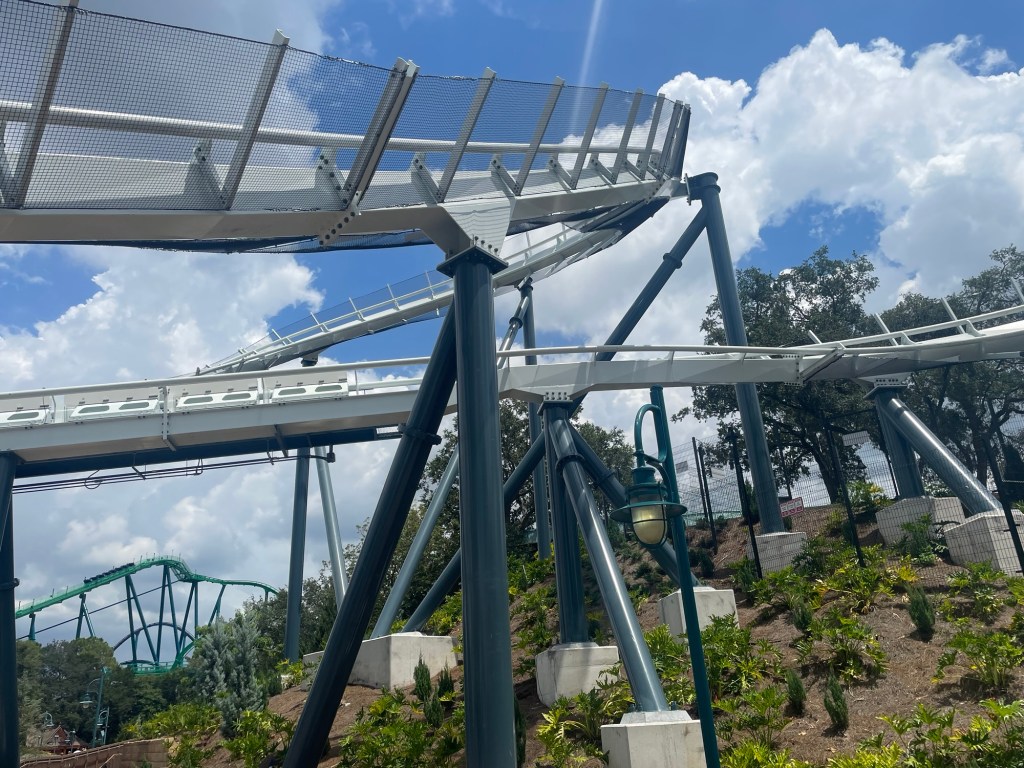Penguin Trek roller coaster at SeaWorld Orlando