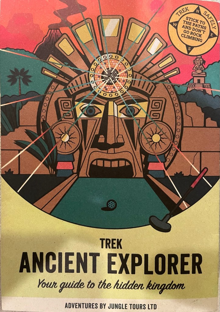 Scorecard at Treetop Adventure Golf Birmingham