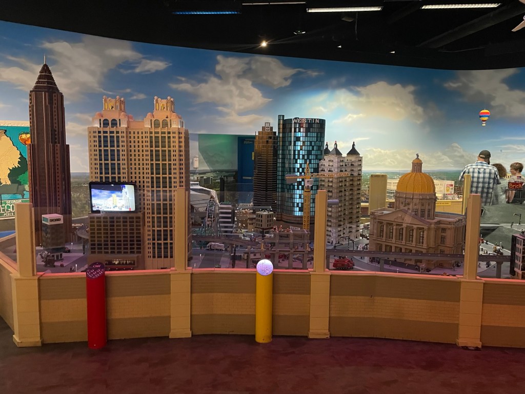 Atlanta skyline made out of LEGO