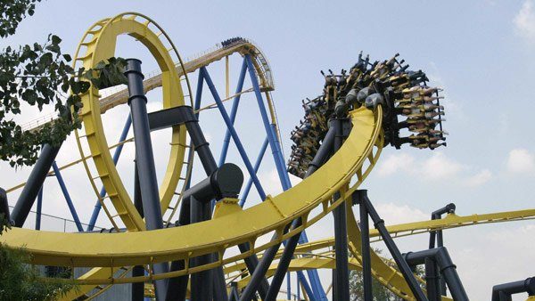 Batman: The Ride roller coaster at Six Flags Great Adventure