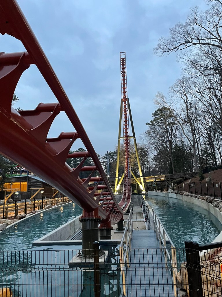 Georgia Gold Rusher roller coaster at Six Flags Over Georgia