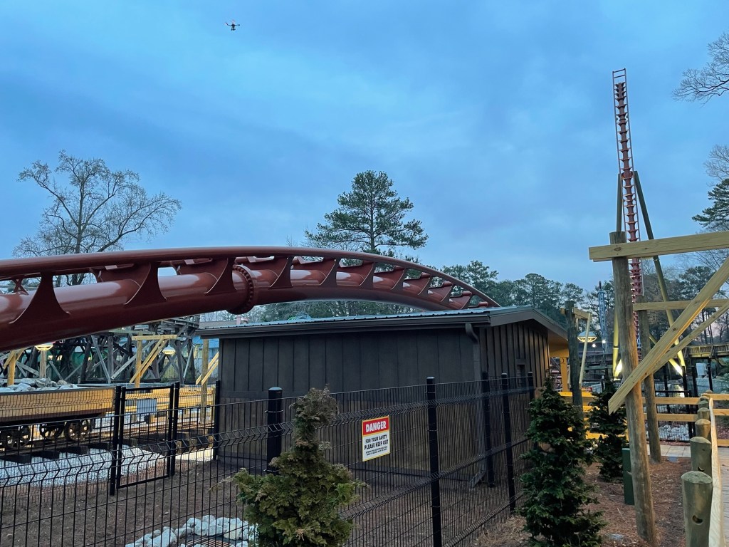 Georgia Gold Rusher roller coaster at Six Flags Over Georgia