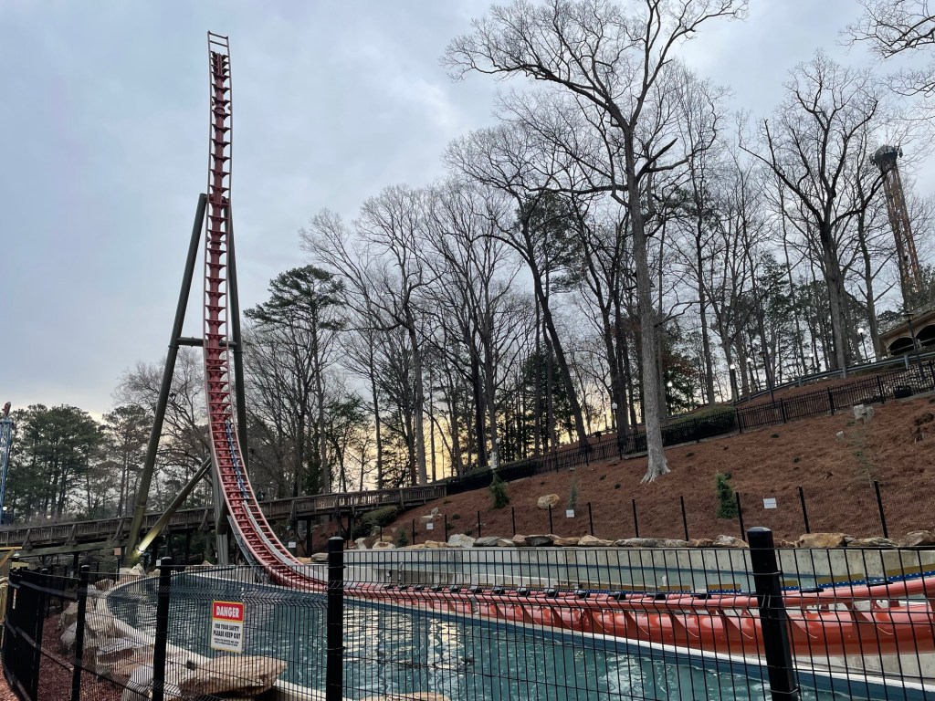 Georgia Gold Rusher roller coaster at Six Flags Over Georgia