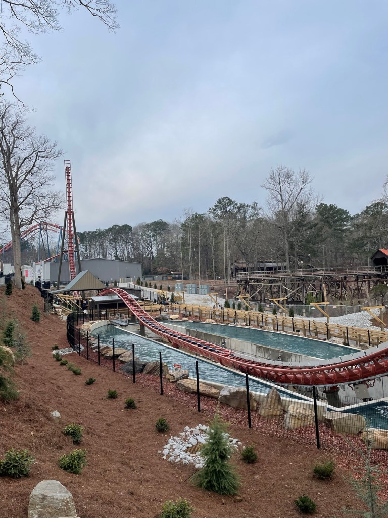 Georgia Gold Rusher roller coaster at Six Flags Over Georgia