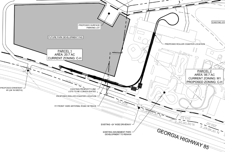 Fun Spot Atlanta Site plan