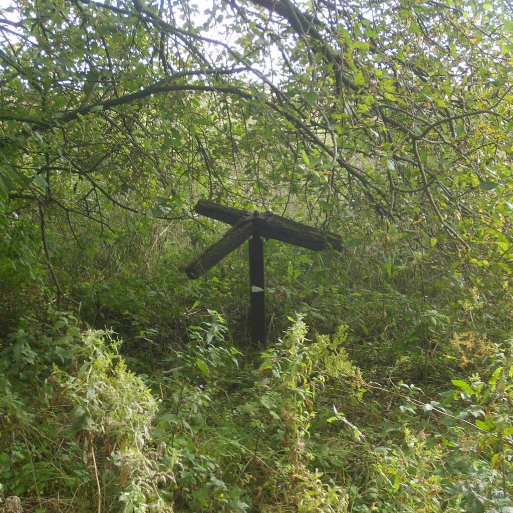 Old "cross" Turnstile in field in Denmark