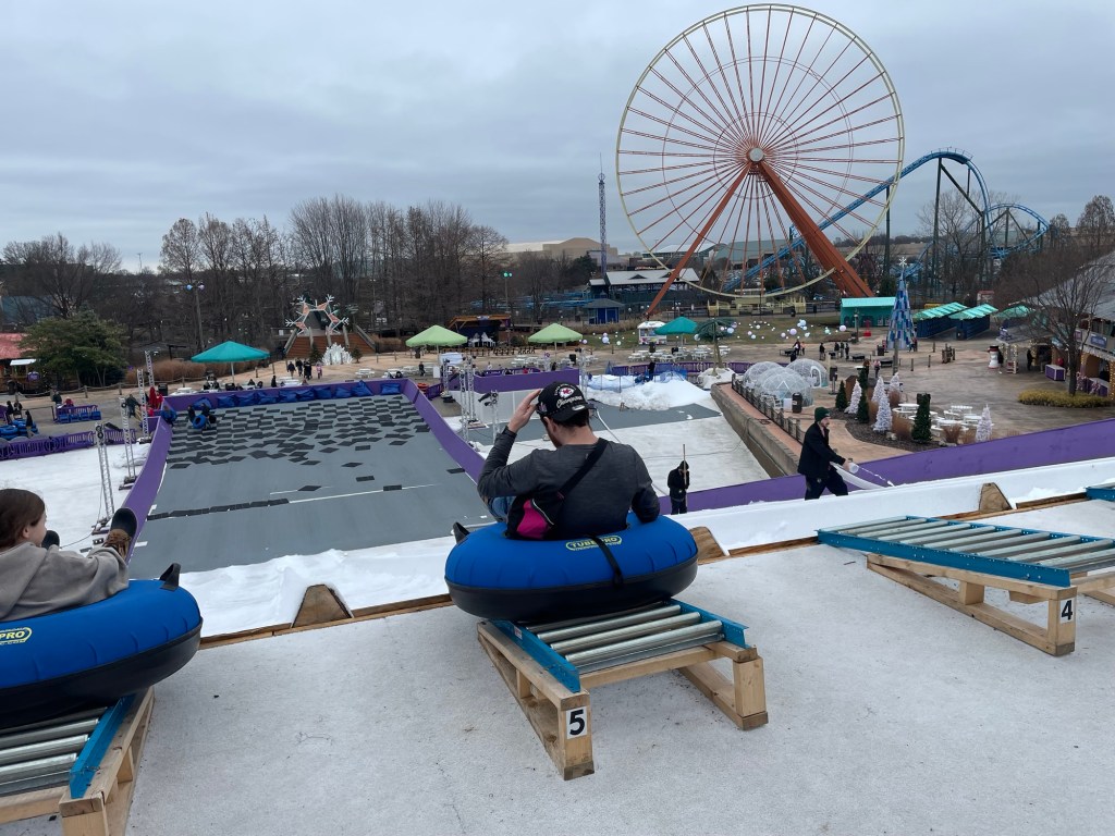 Sledding hill view at Kentucky Kingdom