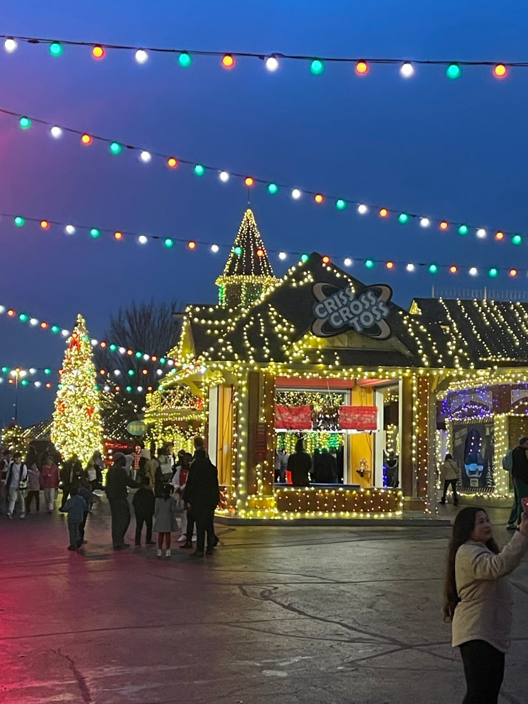 Christmas lights at Kentucky Kingdom