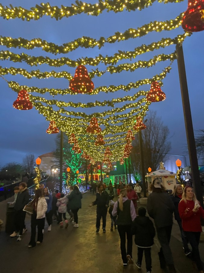 Christmas lights at Kentucky Kingdom
