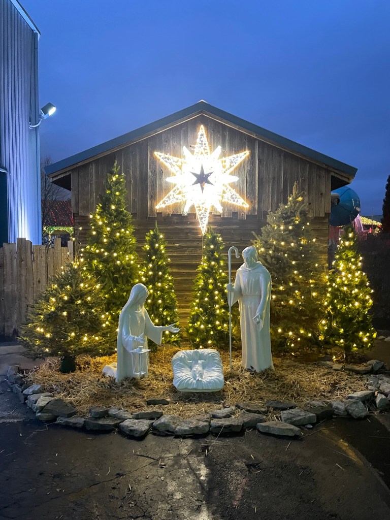 Christmas lights at Kentucky Kingdom