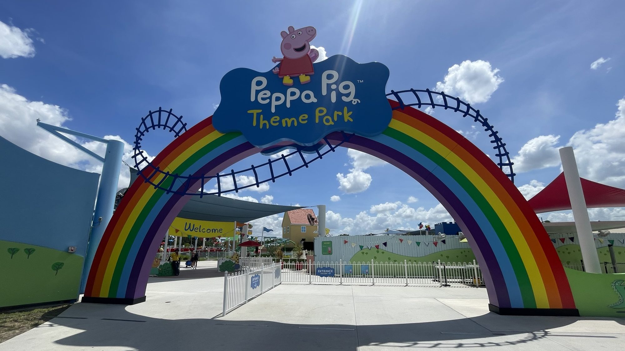 Peppa Pig Theme Park Entrance Sign