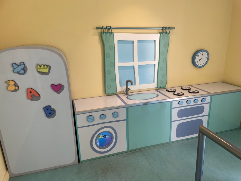 Daddy Pig's Roller Coaster queue at Peppa Pig Theme Park