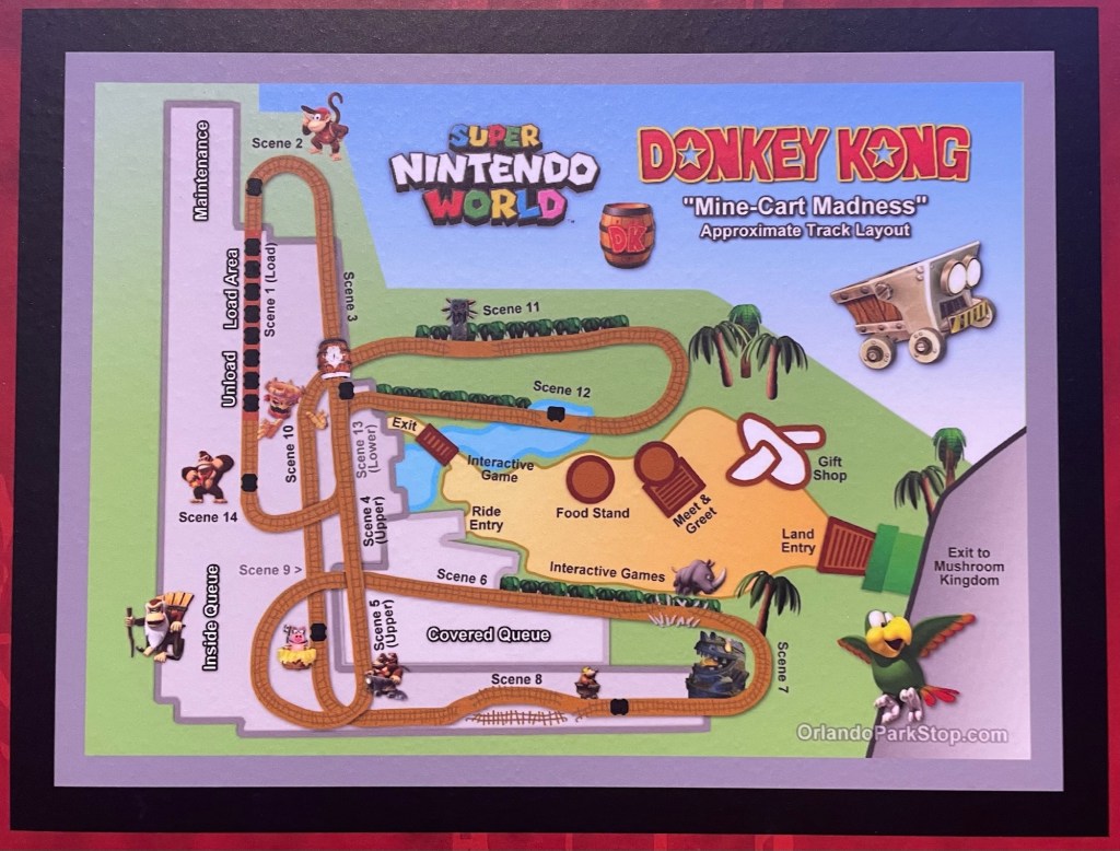 Donkey Kong Mine-Kart Madness layout