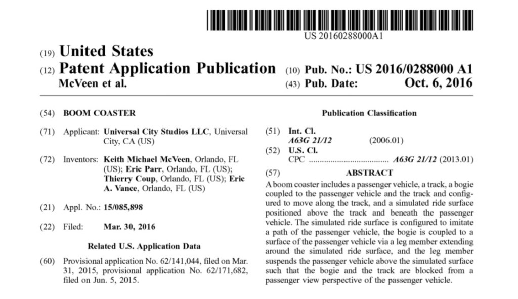 Roller Coaster patent image