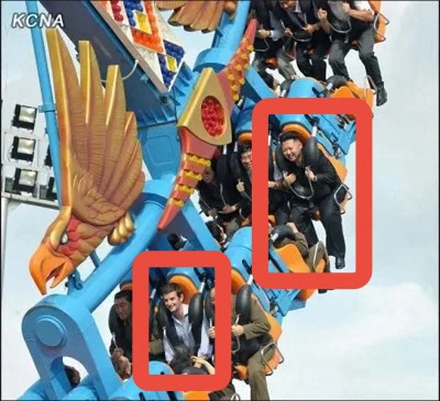 Diplomat on North Korea theme park ride