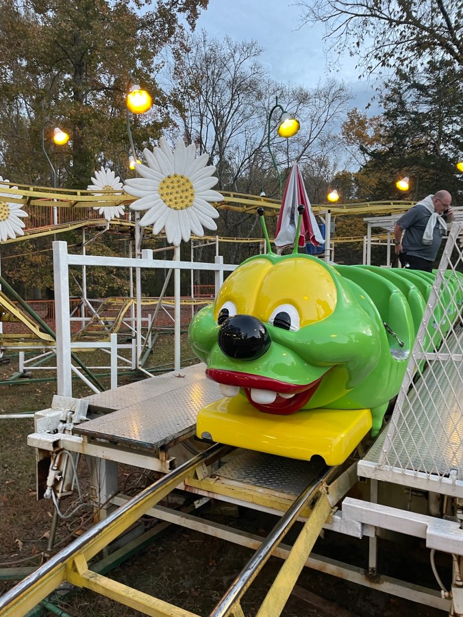 kids roller coaster at Lake Winnie amusement park