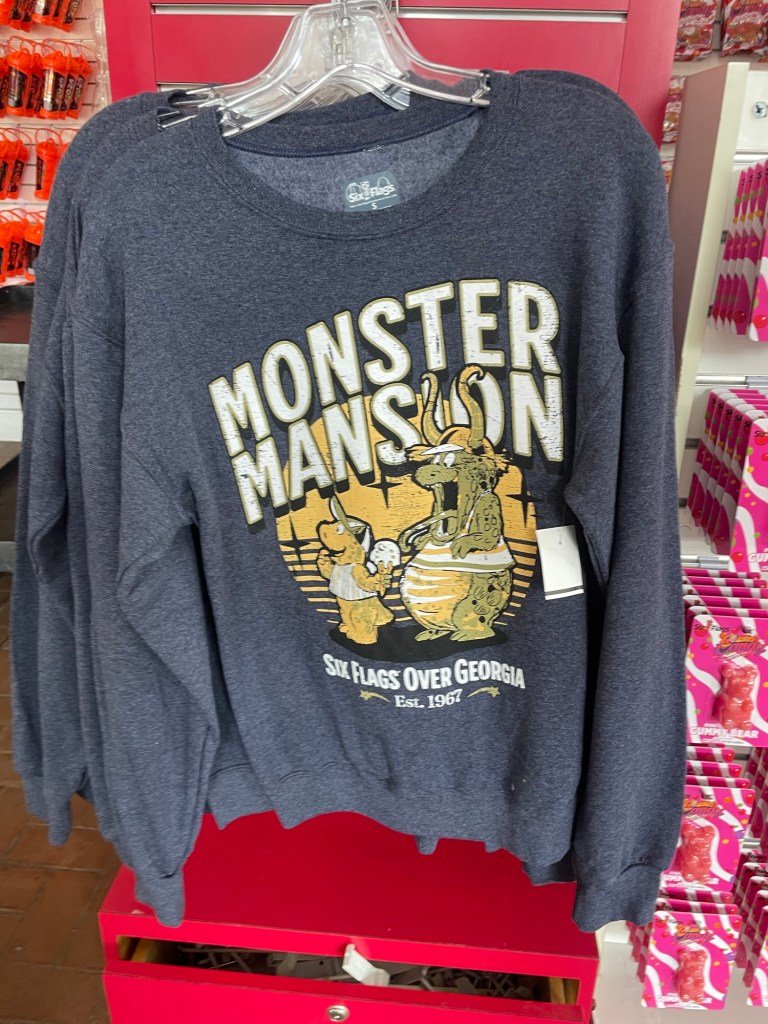 Monster Mansion sweatshirt at Six Flags Over Georgia