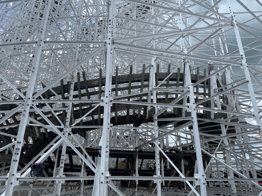 Mine Blower roller coaster at Fun Spot Kissimmee