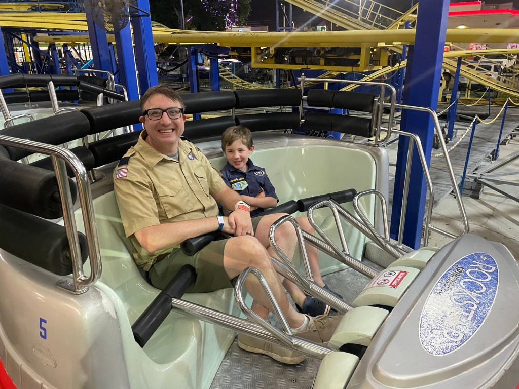 Scouts on Galaxy Spin at Fun Spot Kissimmee